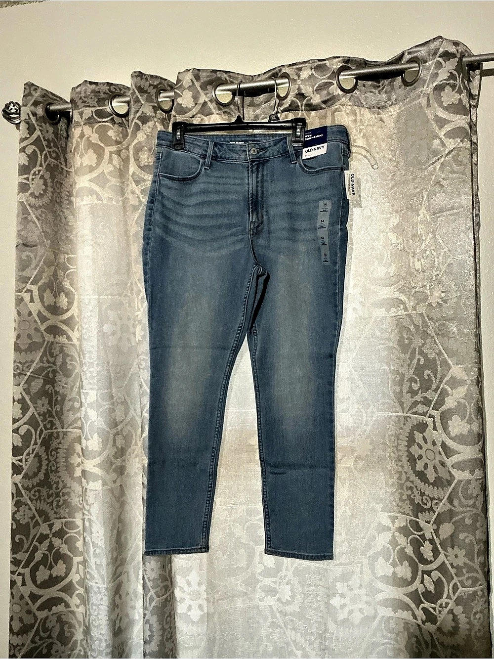 Old Navy High-Rise Wow Super-Skinny Jeans Blue Size 14 NWT